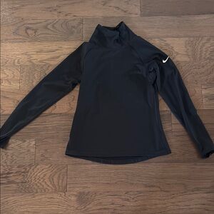 Nike Black Fitted Long Sleeve Tee